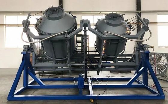 購入 水冷却 大型空洞プラスチック製品の製造のための回転型鋳造装置 オンライン製造