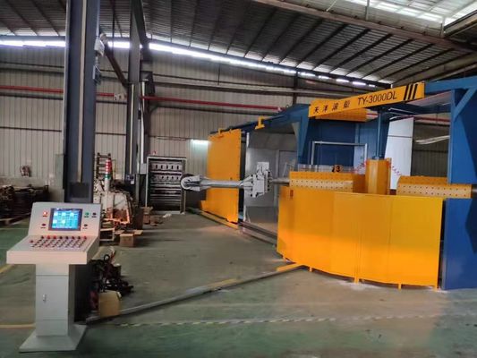 購入 自動車用燃料タンク製造 PLCで完全に自動制御された回転模造機 オンライン製造