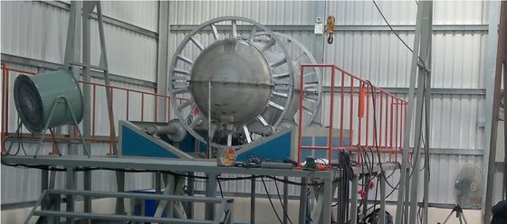 電動 ロックアンドロール 回転型 貯水タンク 製造機 熱気循環