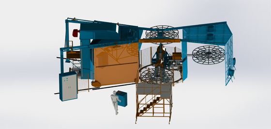 オートマティックエネルギー節約3アームオーブン回転型成形機
